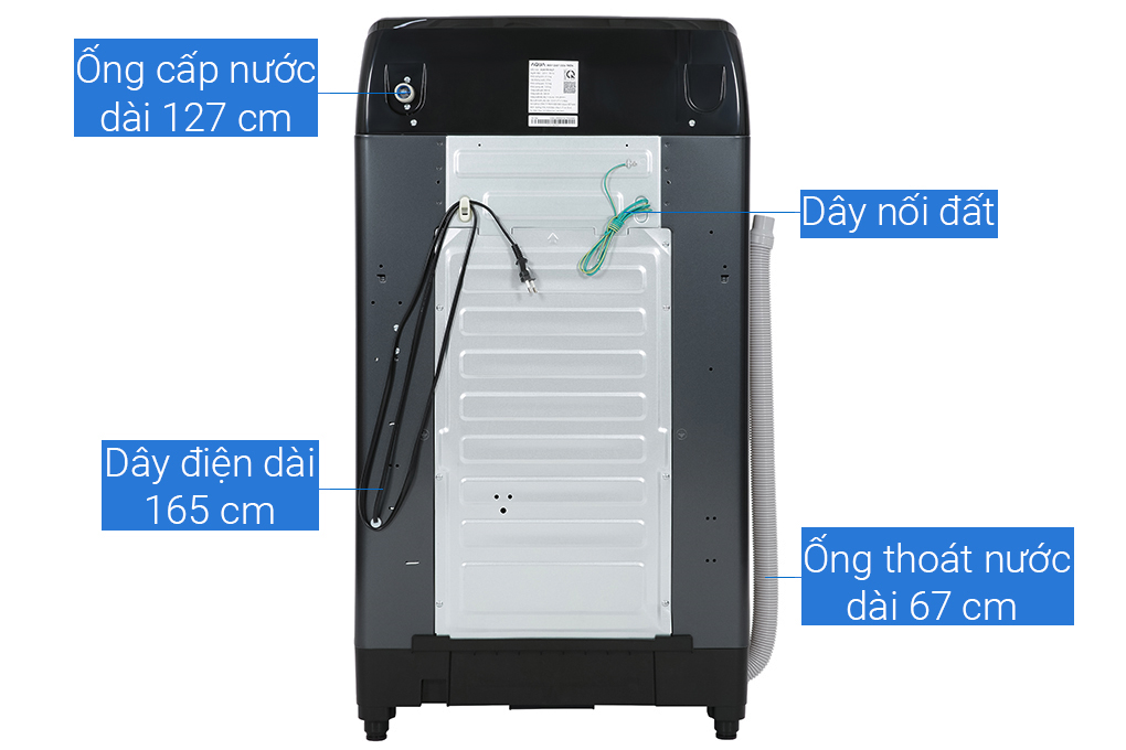 Máy giặt Aqua Inverter 10.5 kg AQW-DR105JT BK - Hàng chính hãng