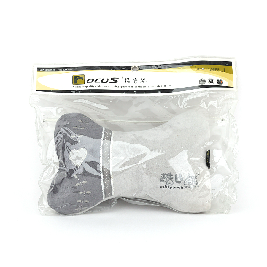 Gối Tựa Đầu Khúc Xương Kiểu T01 FOCUS Cobe Panda K-T01B Màu Xám