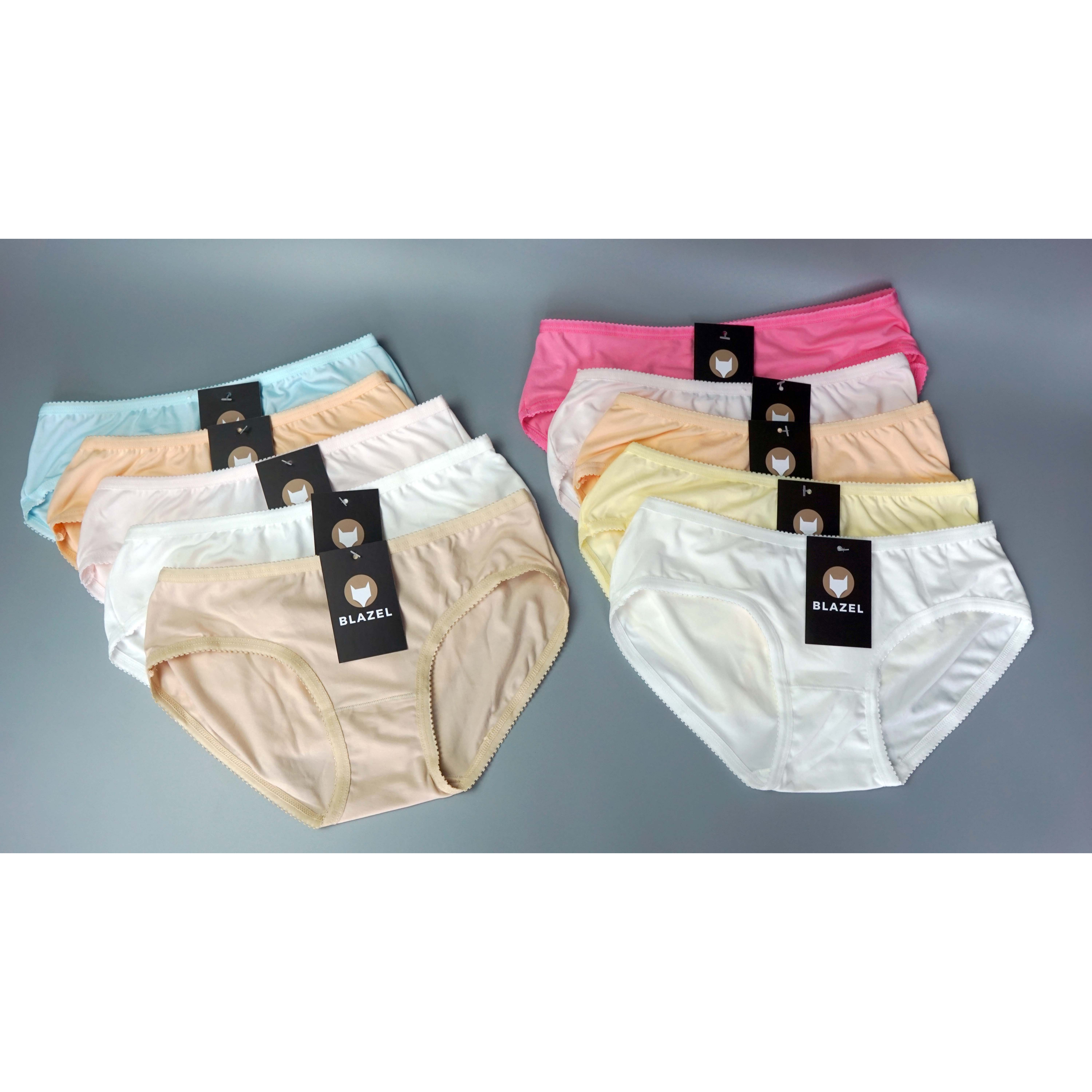 Combo 10 Quần Lót Nữ Cotton Thái Siêu Mịn, Kháng khuẩn BLAZEL - Chất Liệu Thấm Hút Và Co Giãn 4 Chiều Tốt - Hàng Chính Hãng