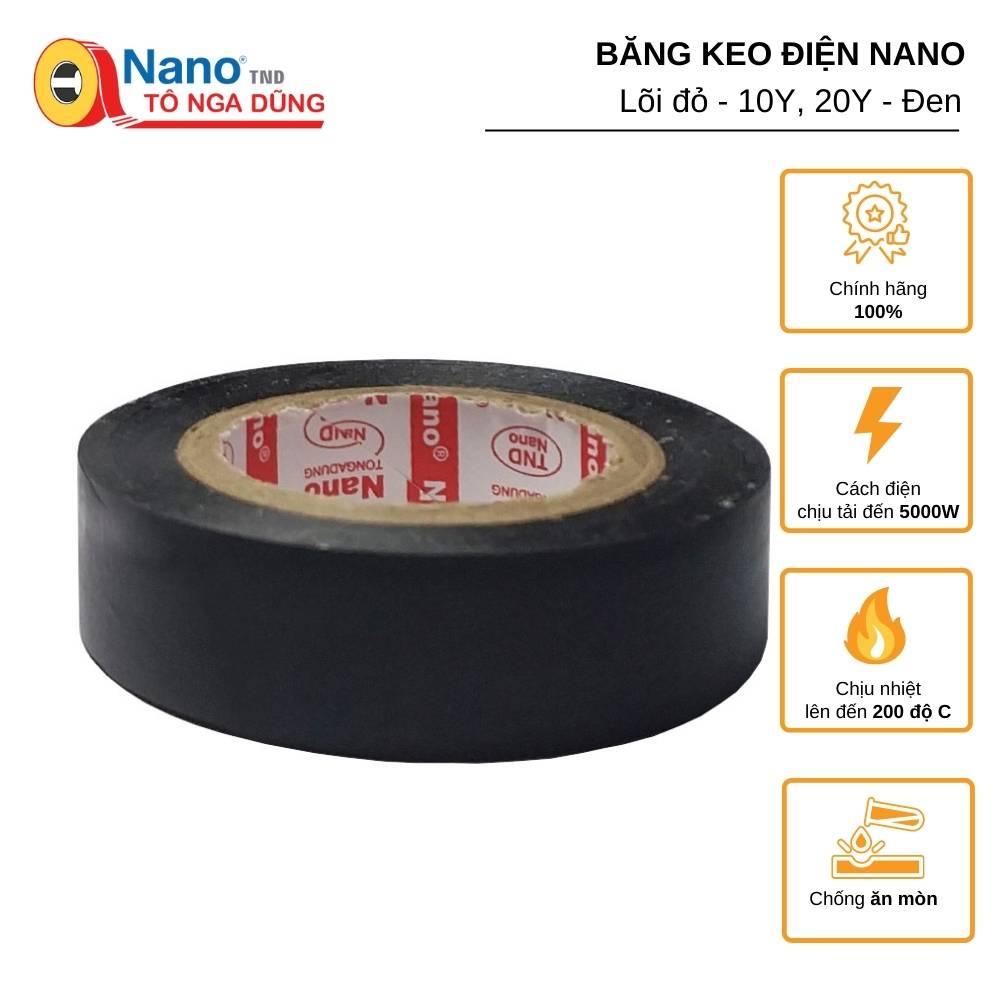 Băng Keo Điện Nano TÔ NGA DŨNG Lõi đỏ