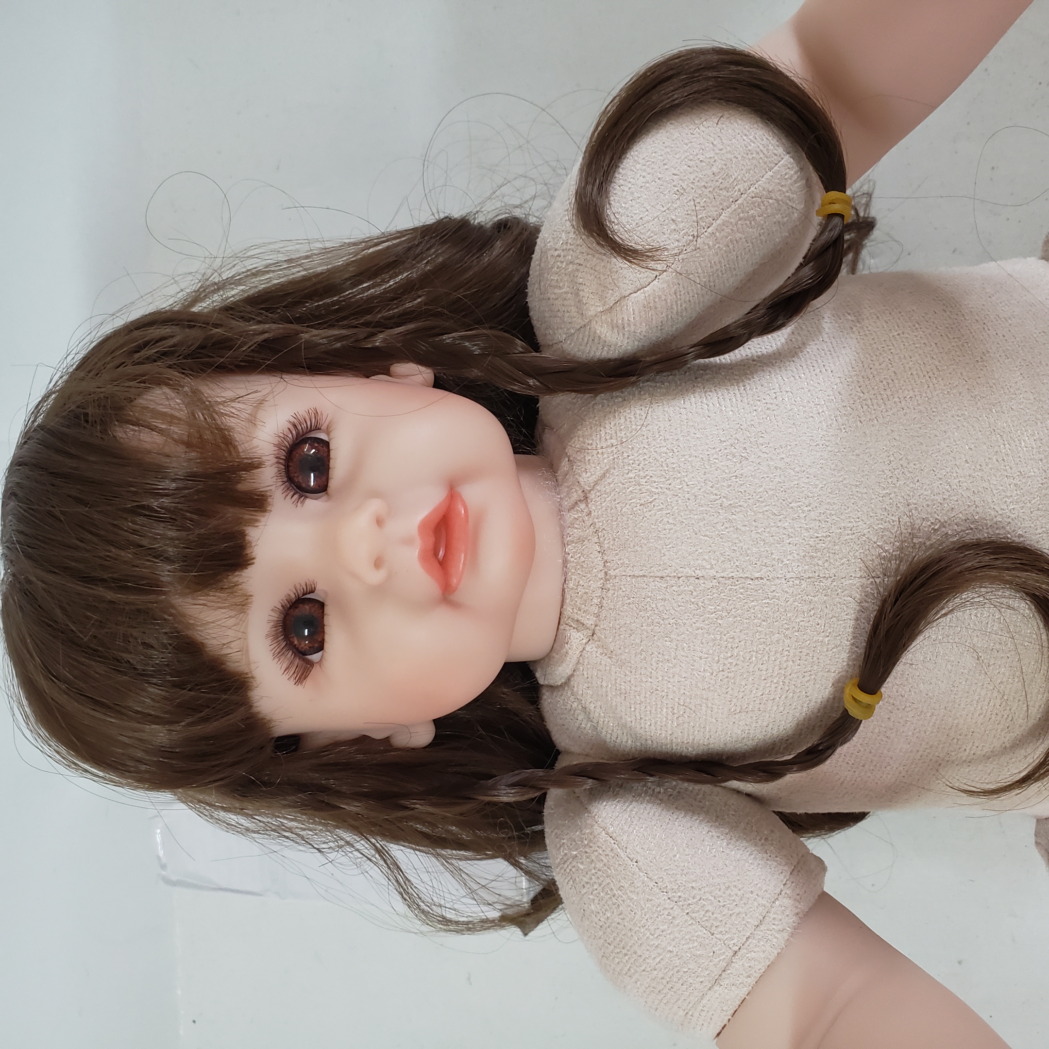 Búp Bê Tái Sinh Thân Gòn KEIUMI Môi Cong Tóc Dài 50 cm 20 inch Reborn Vinyl Doll PVN3421