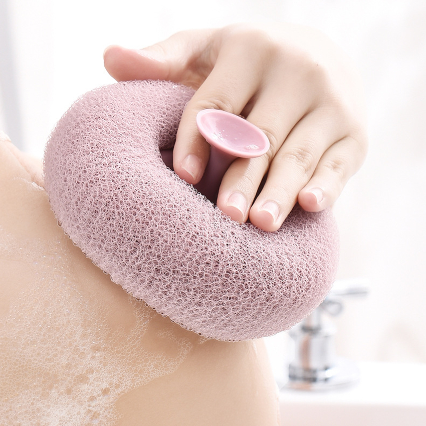 Bông tắm xơ lưới 3D giúp tạo bọt siêu nhanh, massage toàn thân có móc treo tiện dụng