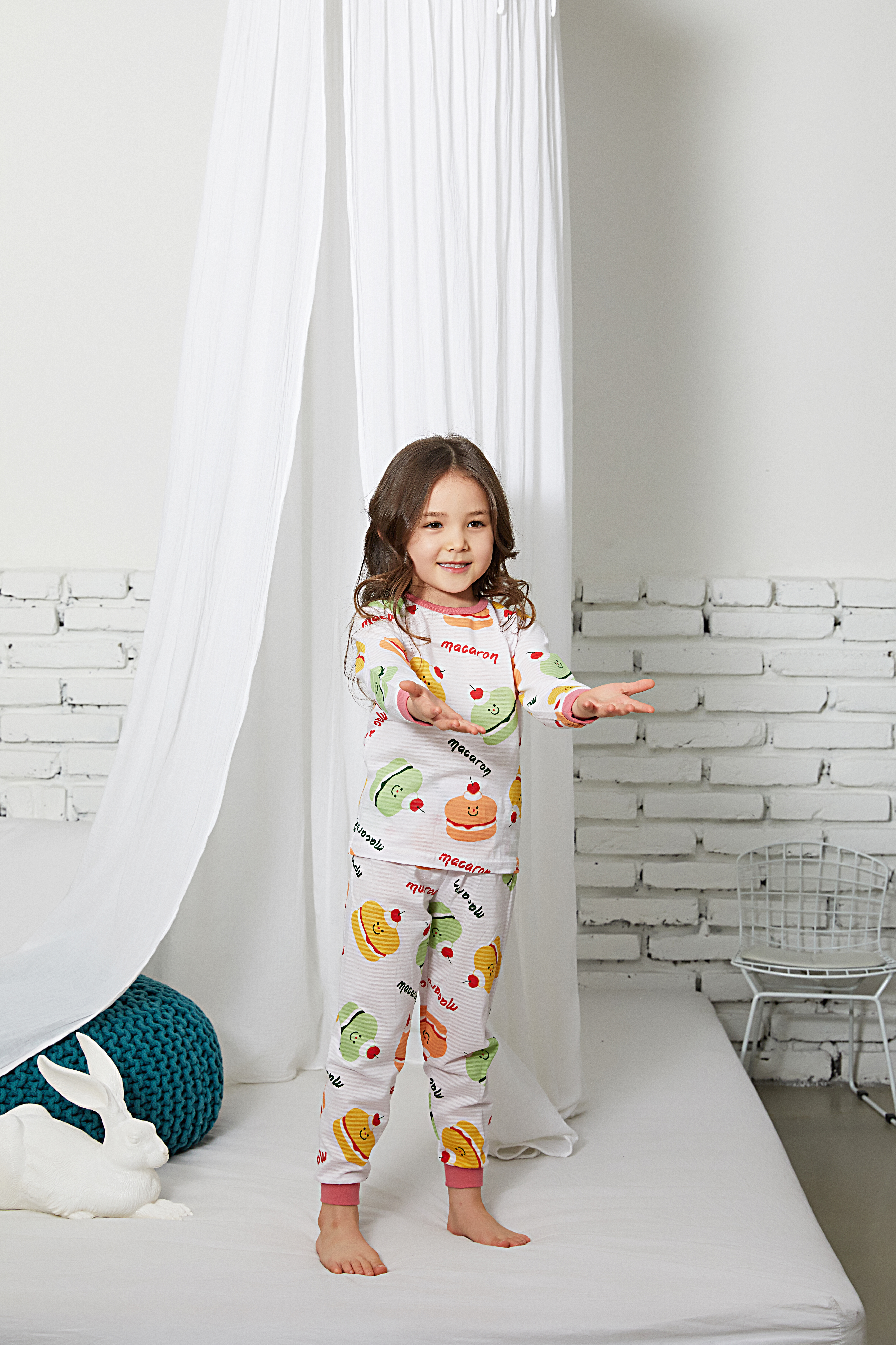 Bộ dài cho bé Olomimi Hàn Quốc Macaronron FW20 - 100% cotton