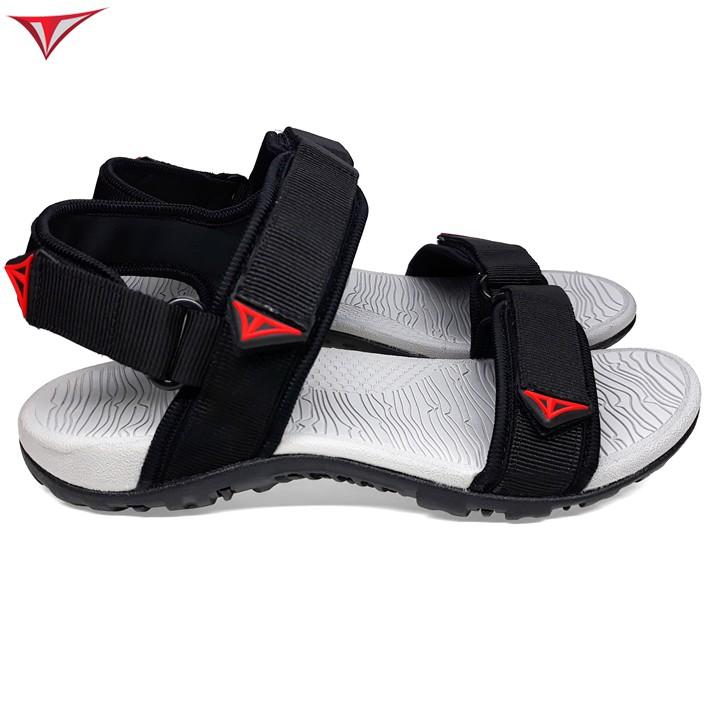 Giày Sandal Nam Nữ Việt Thủy Hai Quai Ngang Đen - VT016