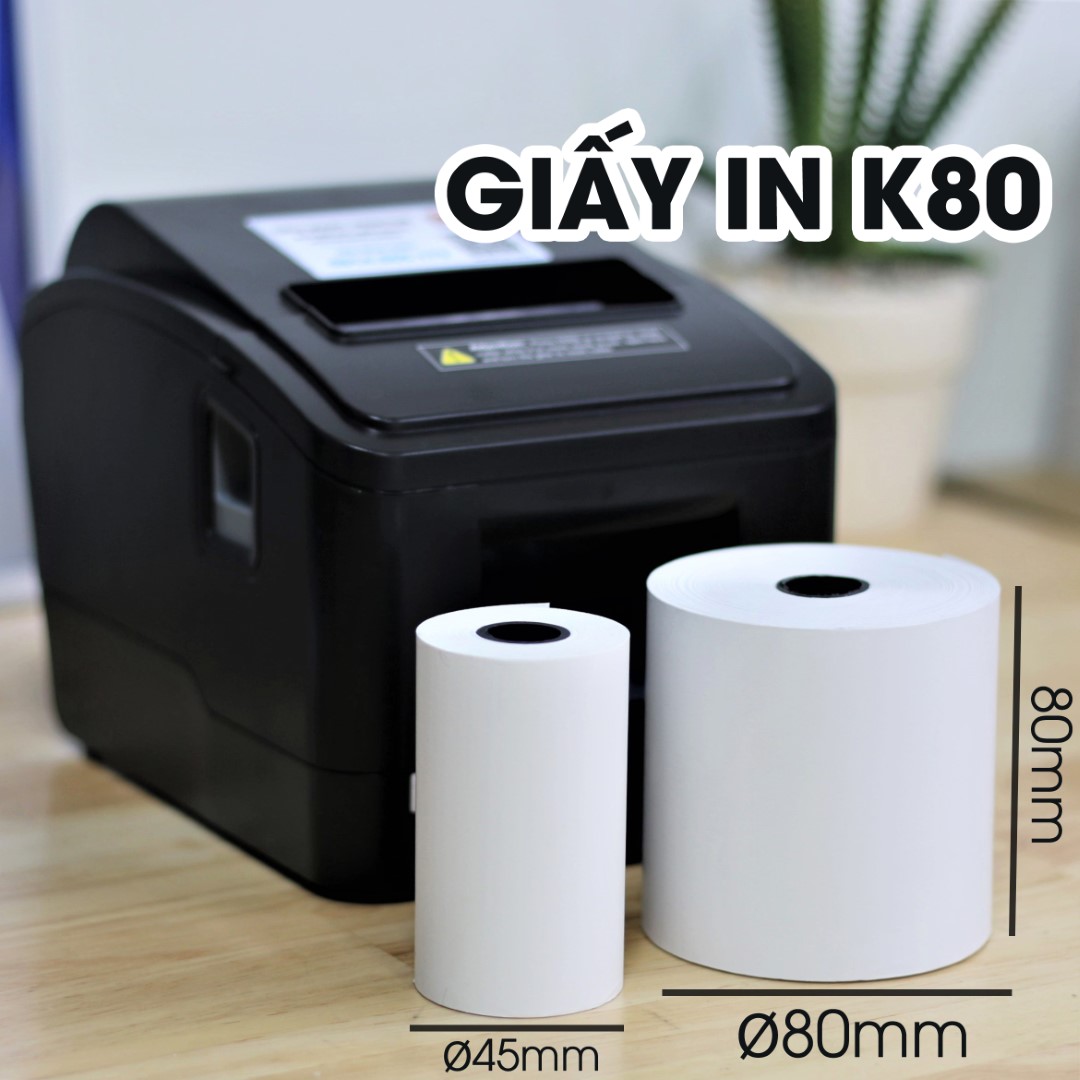 Cuộn Giấy In Bill / Giấy Cảm Nhiệt ThemaI Paper Kích Thước K80x80