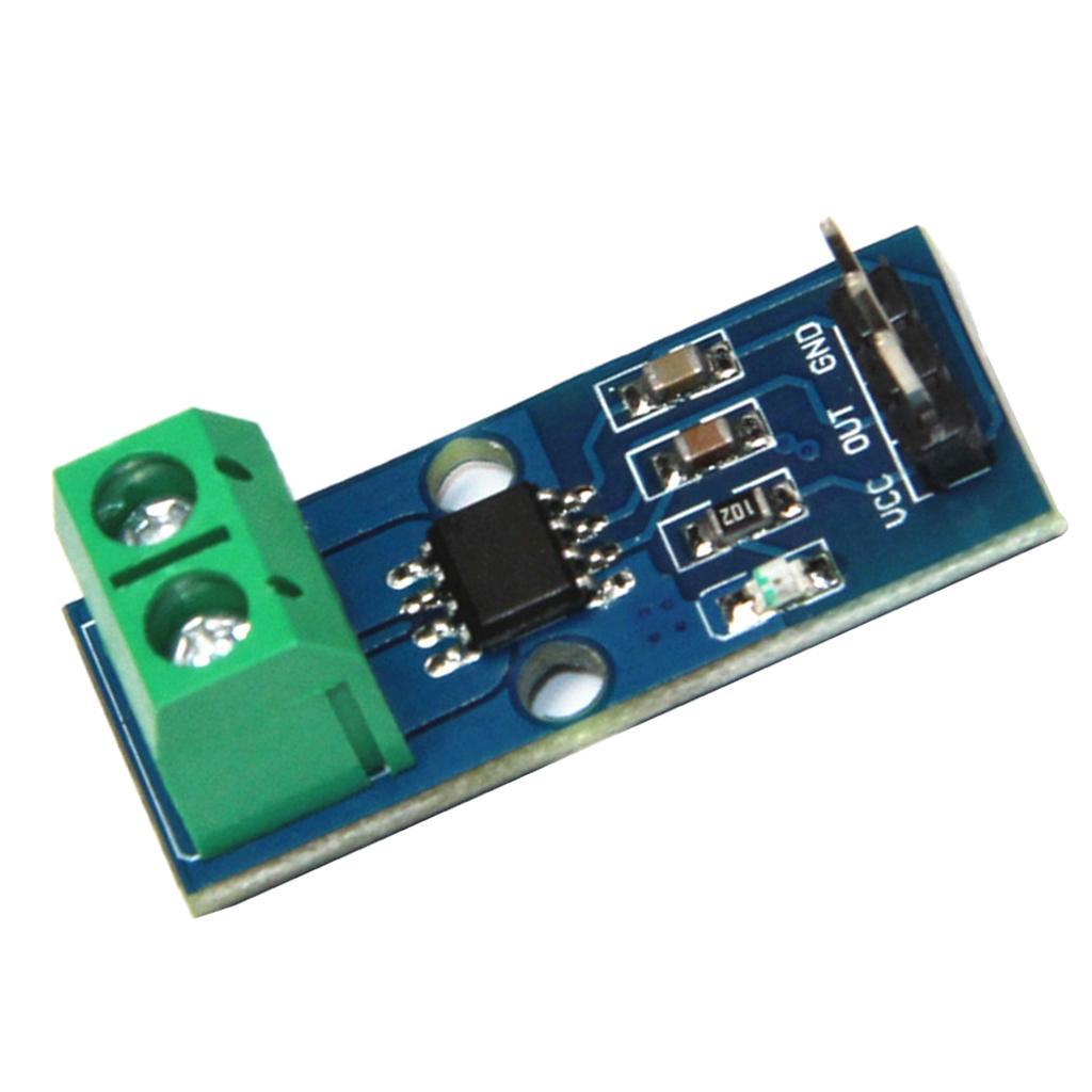 5 Pieces 30A Range Hall Current Sensor Module Board ACS712 Module with 3 Pin for
