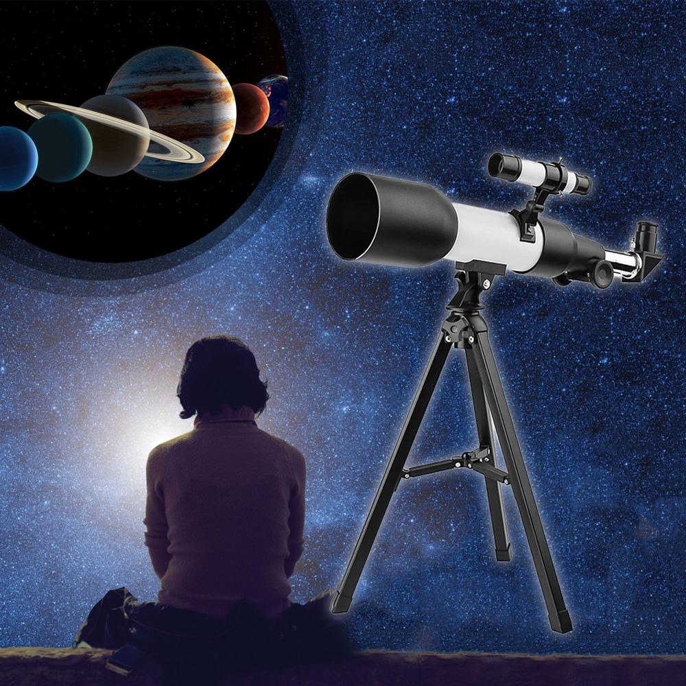 15X-75X 60mm Astronomical Refracting Telescope Monocular Telescope with Tripod Moon Filter Teleconverter Finderscope
