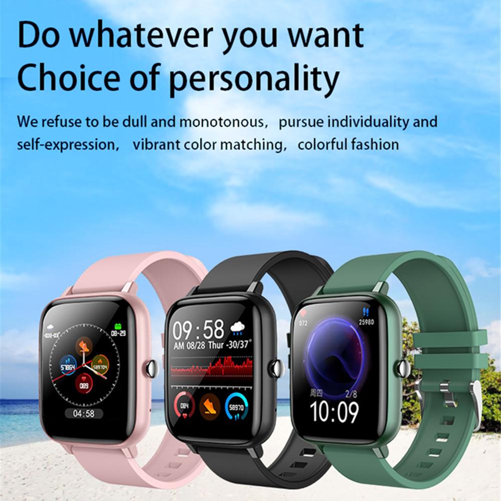 Đồng Hồ Thông Minh Đa Năng P6 Màn Hình Cảm Ứng 1.54 Inch Đo Nhịp Tim Cho Android Ios
