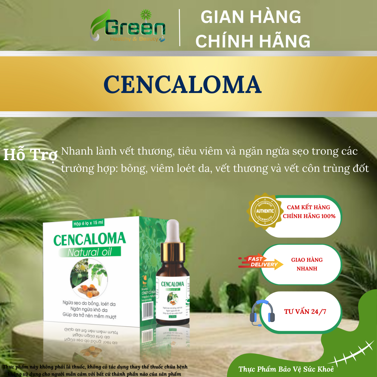 CENCALOMA - Ngừa sẹo do bỏng, loét da