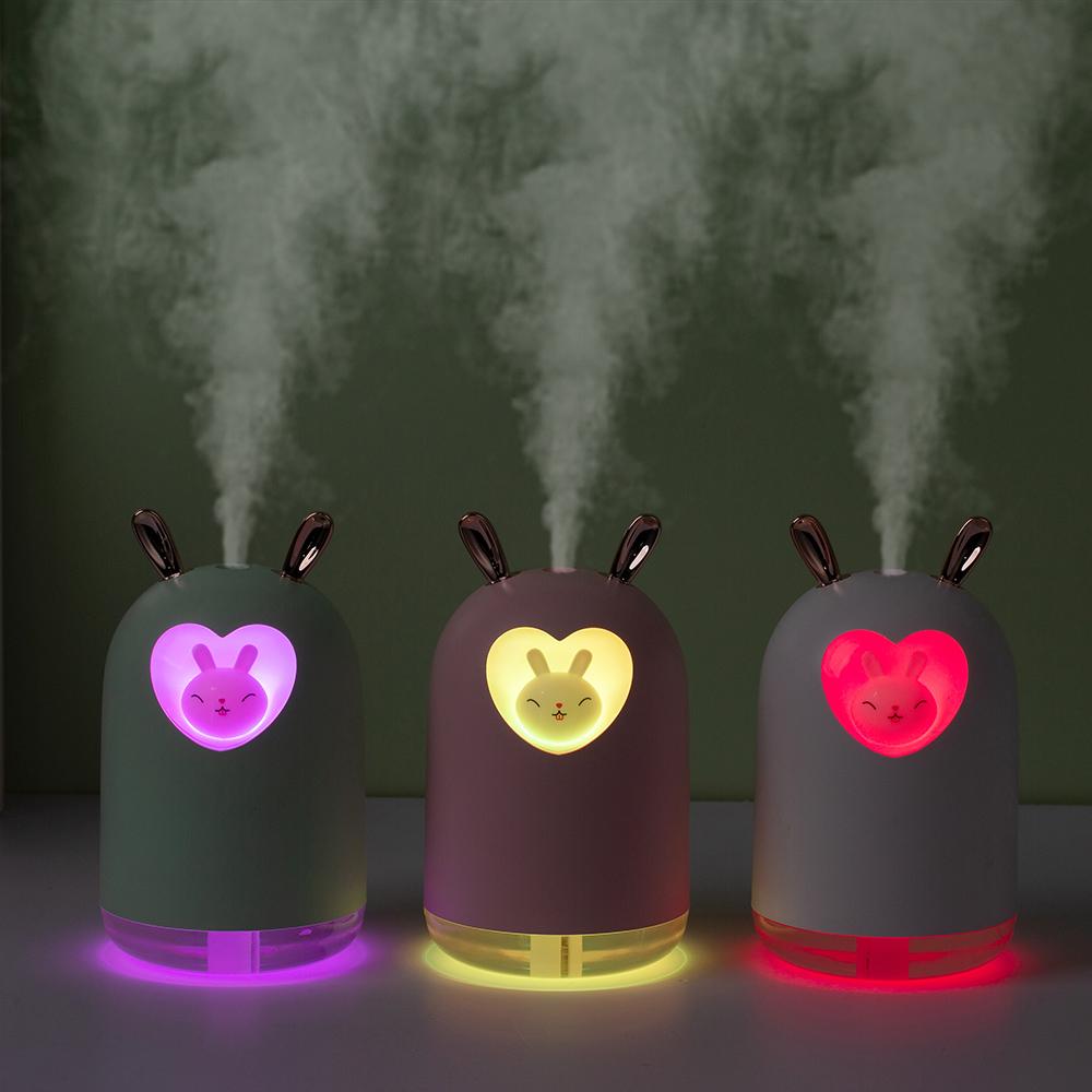 Máy Tạo Độ Ẩm Không Khí Cho Gia Đình 300ML Siêu Âm Thanh Mát Sương Tinh Dầu Khuếch Tán LED Humidificador Máy Lọc Không Khí Phòng Ngủ Hương Thơm