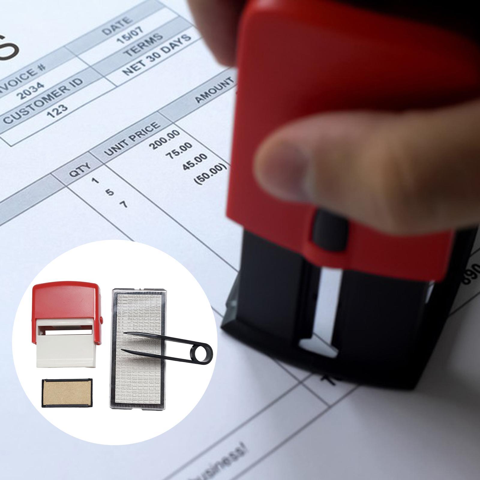 Mini Personalised Stamp Set Painting Alphabet Number for Home