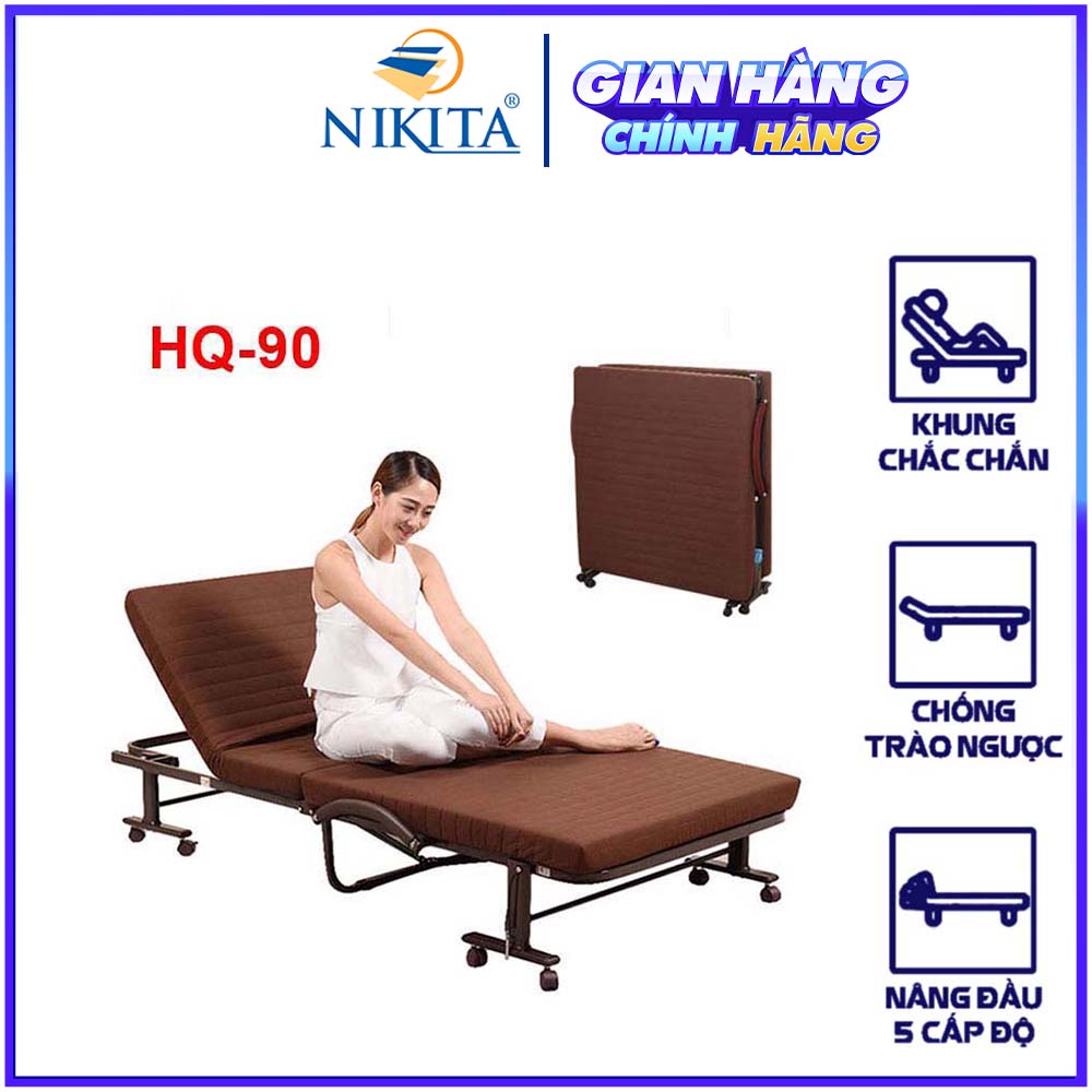 Giường gấp kiểu dáng hàn quốc Nikita NKT-HQ90