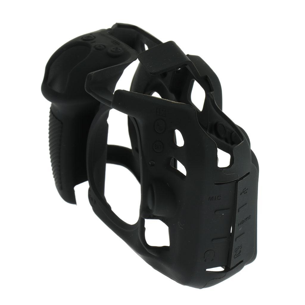 Silicone Case Cover Skin for Nikon D7100 D7200 Camera Protector Black