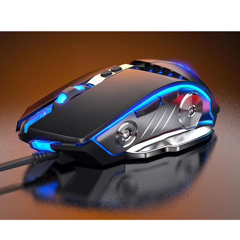 Nghề Nghiệp Chuột Chơi Game Có Dây 7 Nút 2400 DPI Quang USB Chuột Máy Tính Không Dây Chuột Chơi Game Silent Chuột Cho Máy Tính laptop