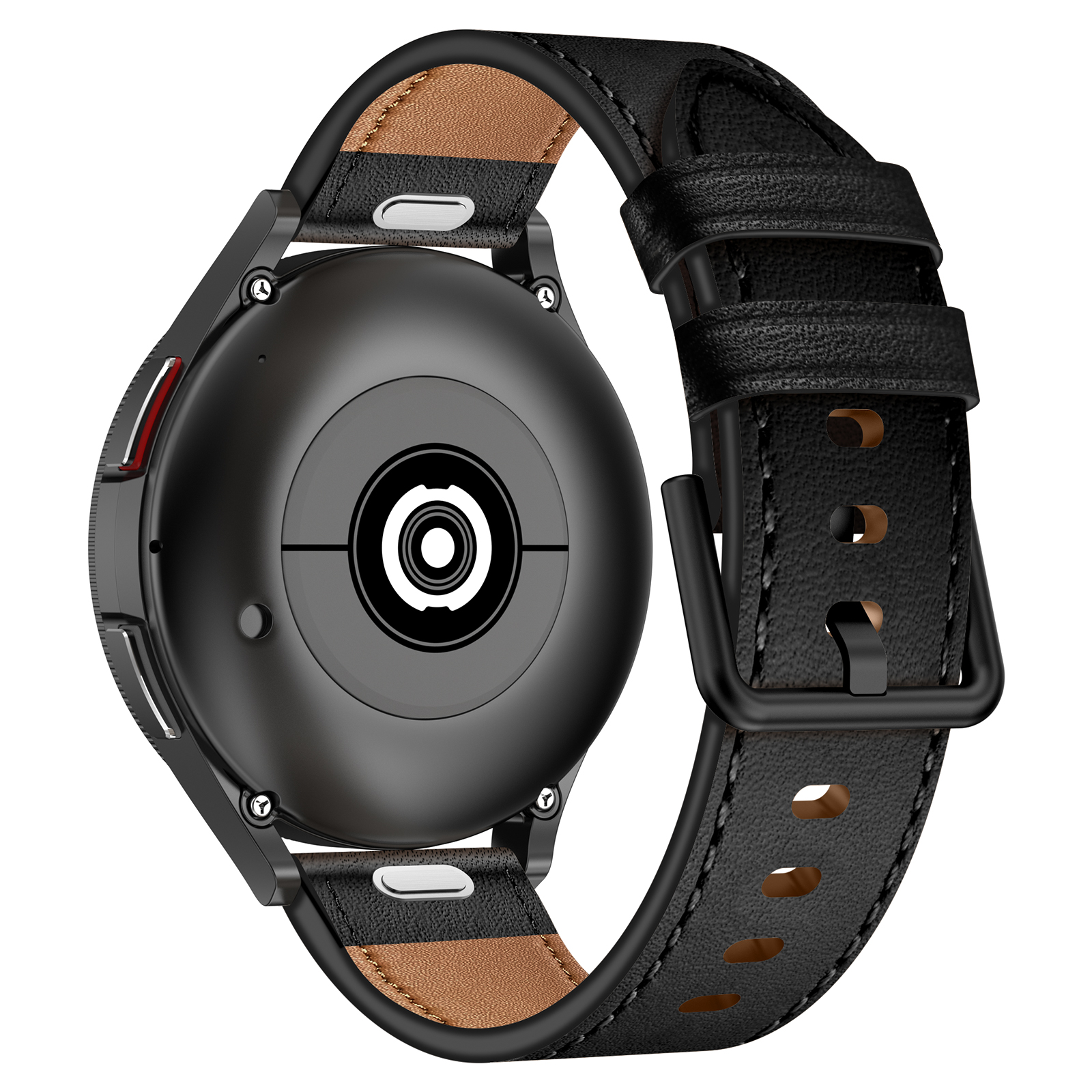 Dây Da Thật Nút Nhấn Tháo Nhanh cho Galaxy Watch 7 / Galaxy Watch 6 / 6 Classic / Galaxy Watch 5 / 5 Pro / 4 / 4 Classic Size 20mm - Hàng Chính Hãng