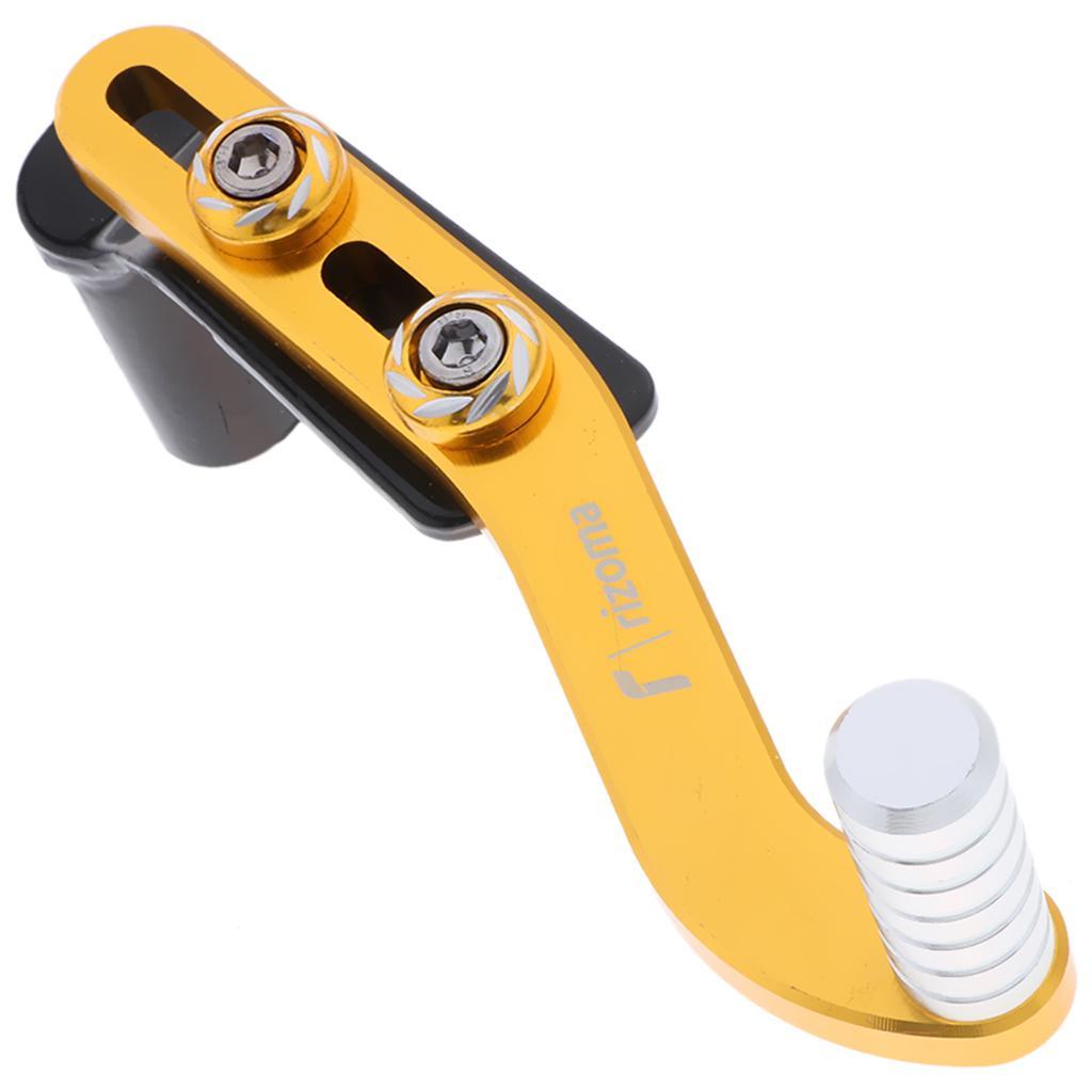 CNC Alloy Folding Gear Shift Shifter Lever for Motorcycle Golden+Silver