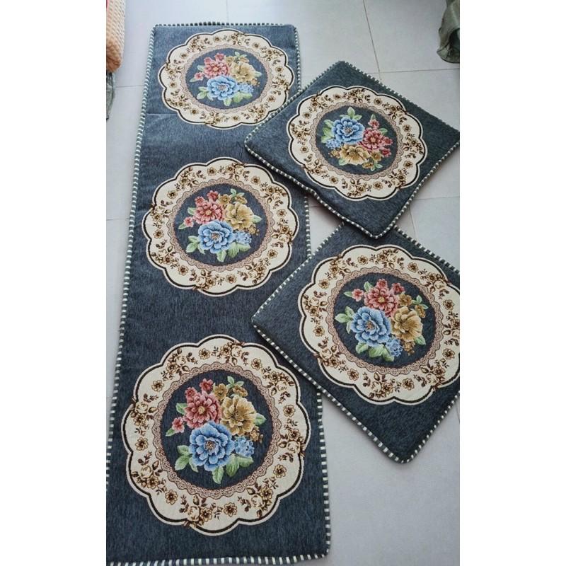 Thảm trải ghế tây âu 1m8 màu đỏ FREE SHIP