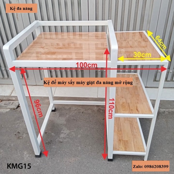 KỆ ĐỂ MÁY SẤY MÁY GIẶT - THÉP SƠN TĨNH ĐIỆN