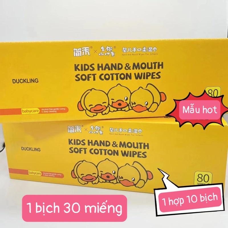 Giấy Ướt -  Khăn Giấy Ướt Con Vịt Vàng Thùng carton 10 Gói