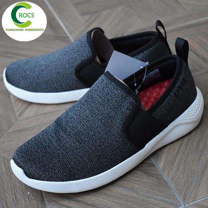 Giày vải chống hôi chân Literide Slip on cho nam màu đen