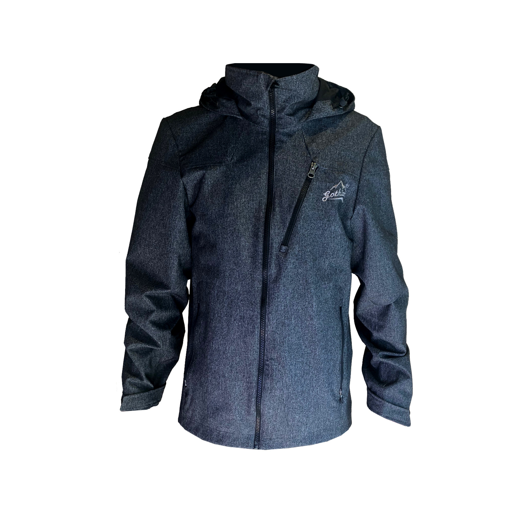 Áo khoác gió 2 lớp GOTHIAR 2L jacket – Xám Đen 8423