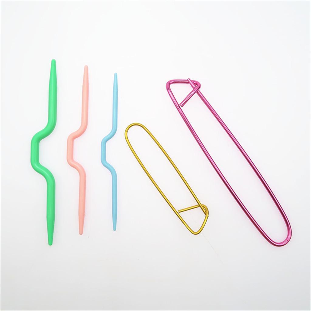 132 Pieces Carbonized Bamboo Double Pointed Knitting Needles with Kniting Tools Accessories