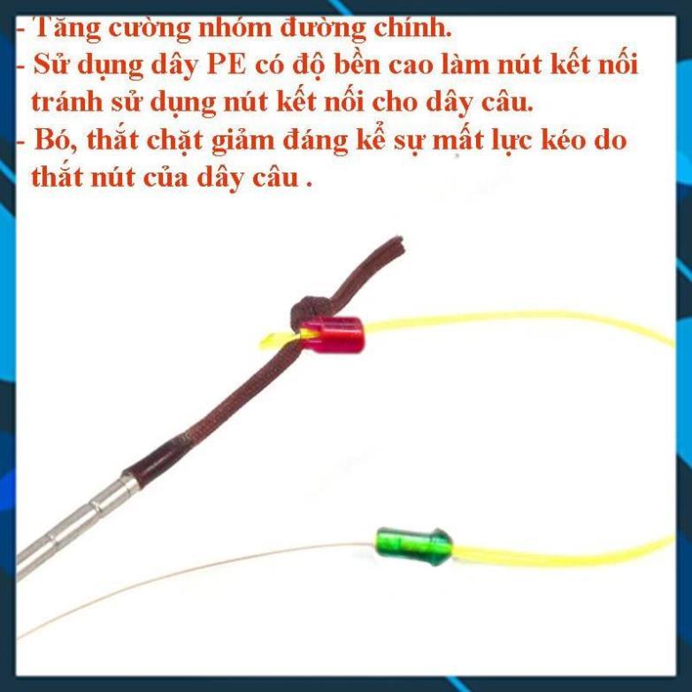 Sét 5 dây PE Nối Đầu Cần Đơn, Câu Đài Chống Nổ Trục Cao Cấp