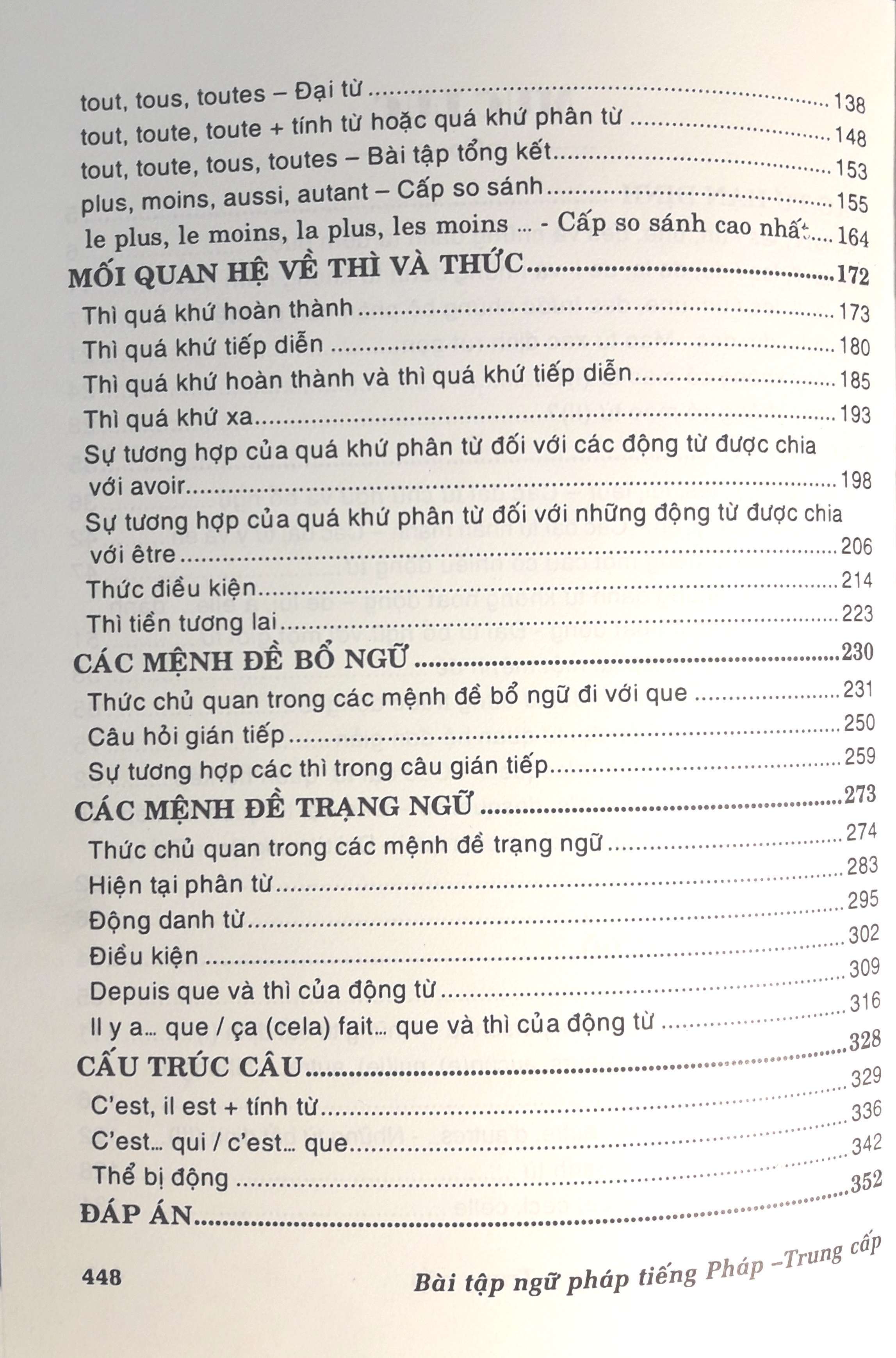 Bài tập ngữ pháp tiếng pháp theo chủ đề ( trình độ trung cấp )