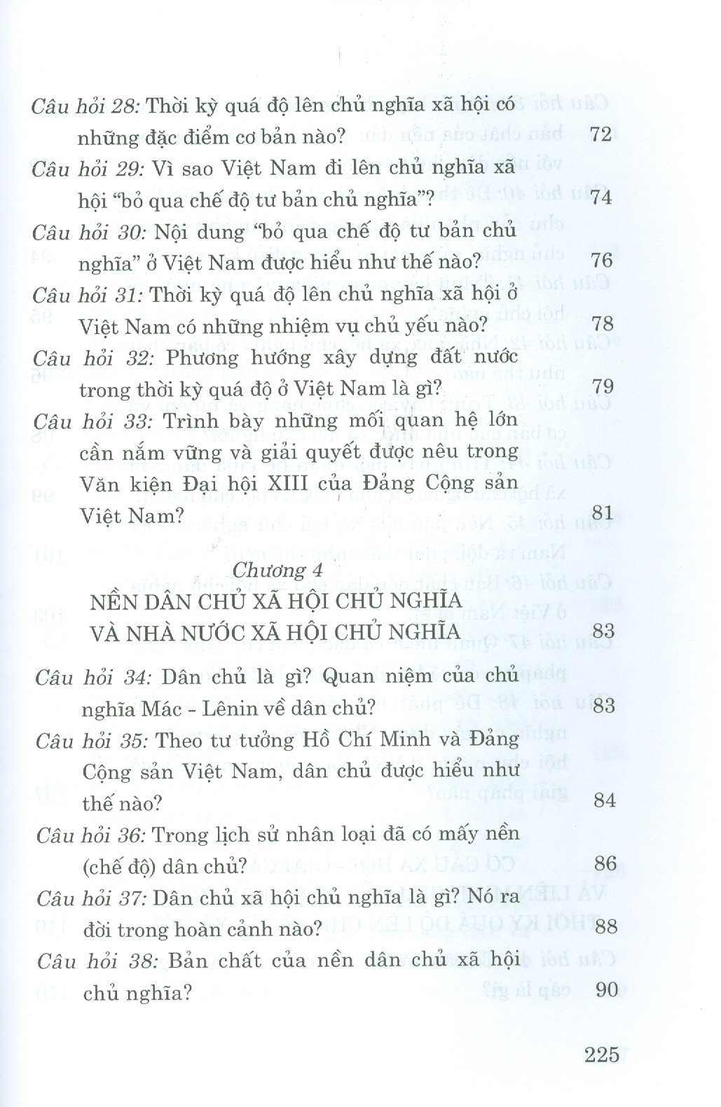 Hỏi - Đáp Môn Chủ Nghĩa Xã Hội Khoa Học (Dành cho bậc đại học hệ chuyên và không chuyên lý luận chính trị)