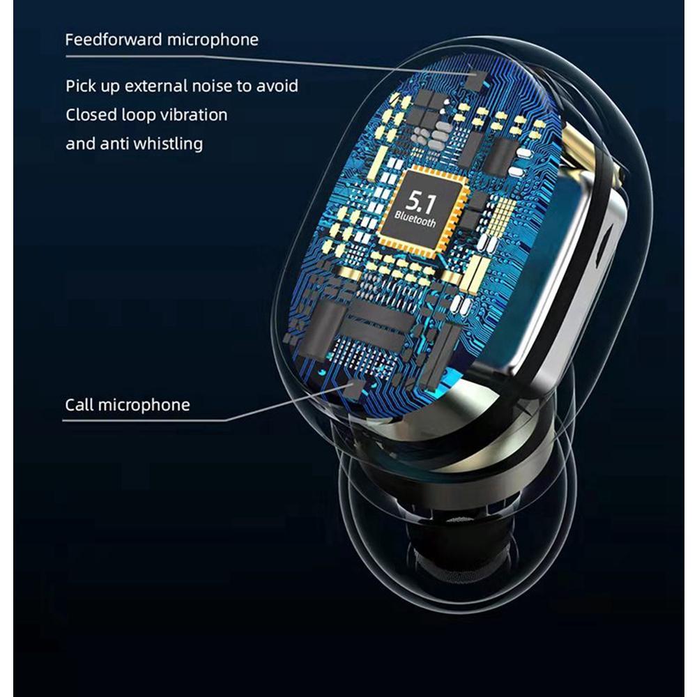 Tai Nghe Nhét Tai TWS Bluetooth Không Dây Mini Giảm Tiếng Ồn Có Micro Cho Xiaomi Huawei iPhone