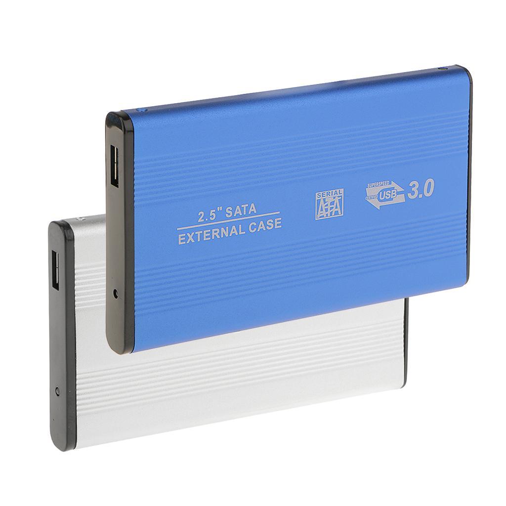 2.5" Sata USB3.0 Hard Drive HDD Case External Laptop Disk Case Blue