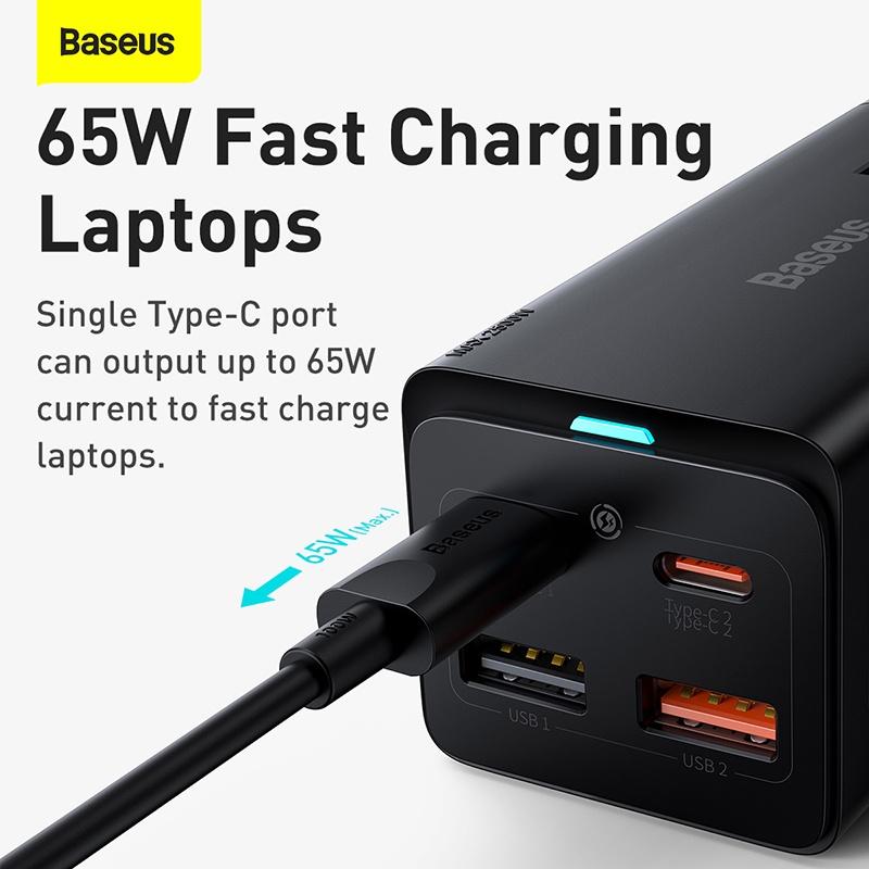 Bộ sạc nhanh 65W Baseus GaN3 Pro Desktop Powerstrl.P 5 in 1 )