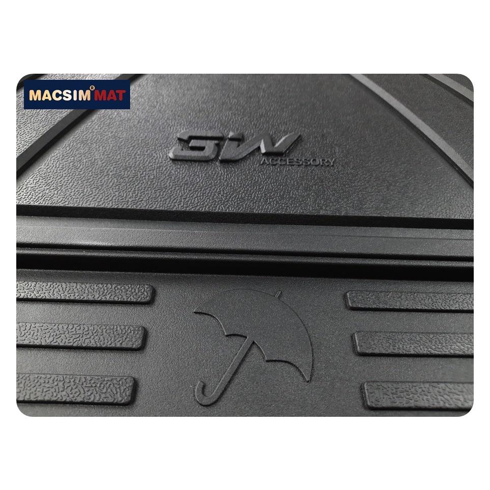 Thảm lót cốp xe ô tô BMW new 5 series 2017 nhãn hiệu Macsim 3W chất liệu TPE cao cấp màu đen