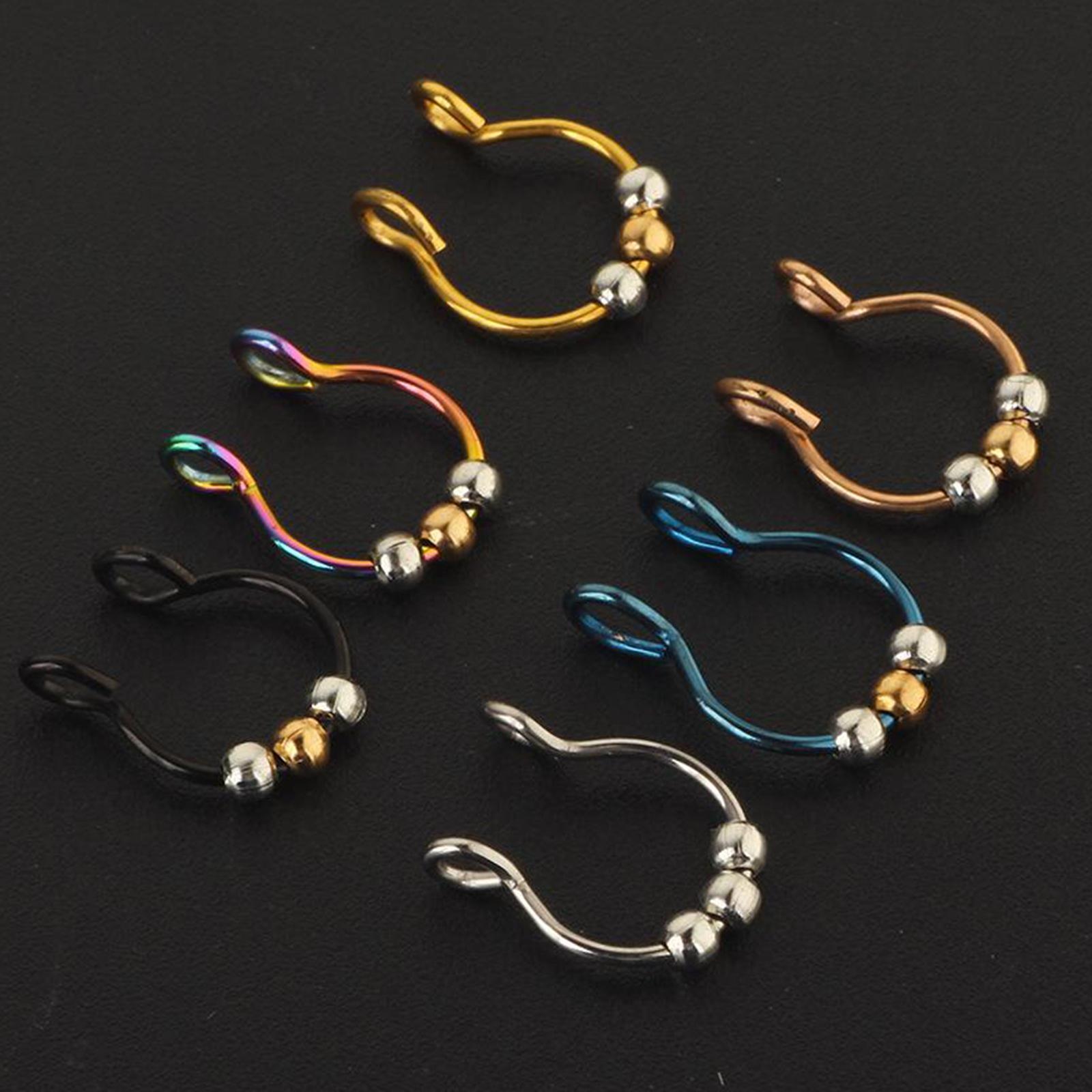 Nose   Rings Clips Body Jewelry for Women Men