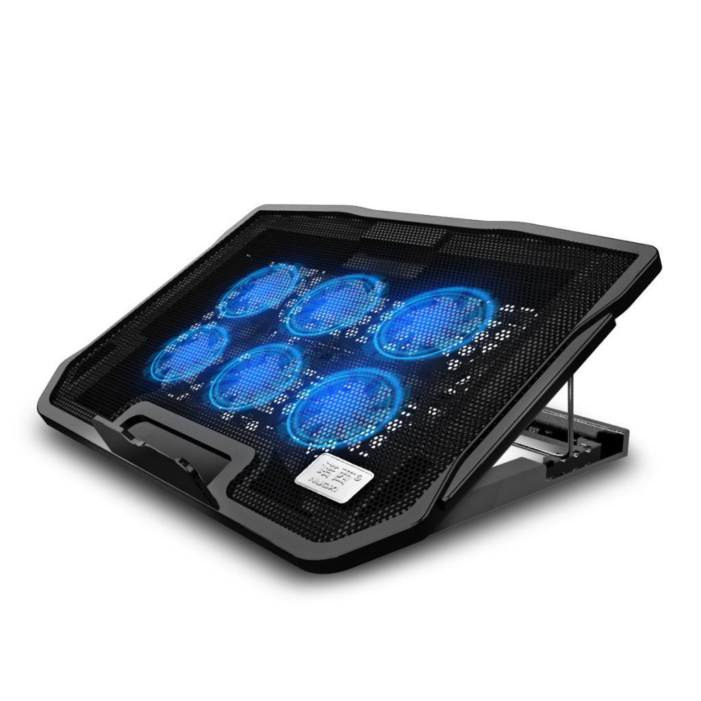 Laptop Cooling Pad with 6 Fans Wind Speed Adjustable Ergonomic Laptop Holder