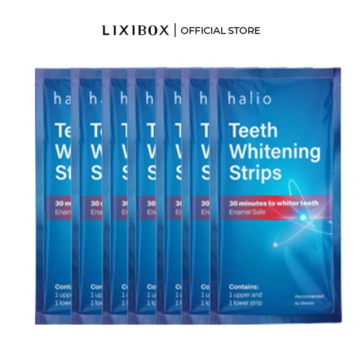 Set 7 Miếng Dán Trắng Răng Không Ê Buốt Halio Teeth Whitening Strip