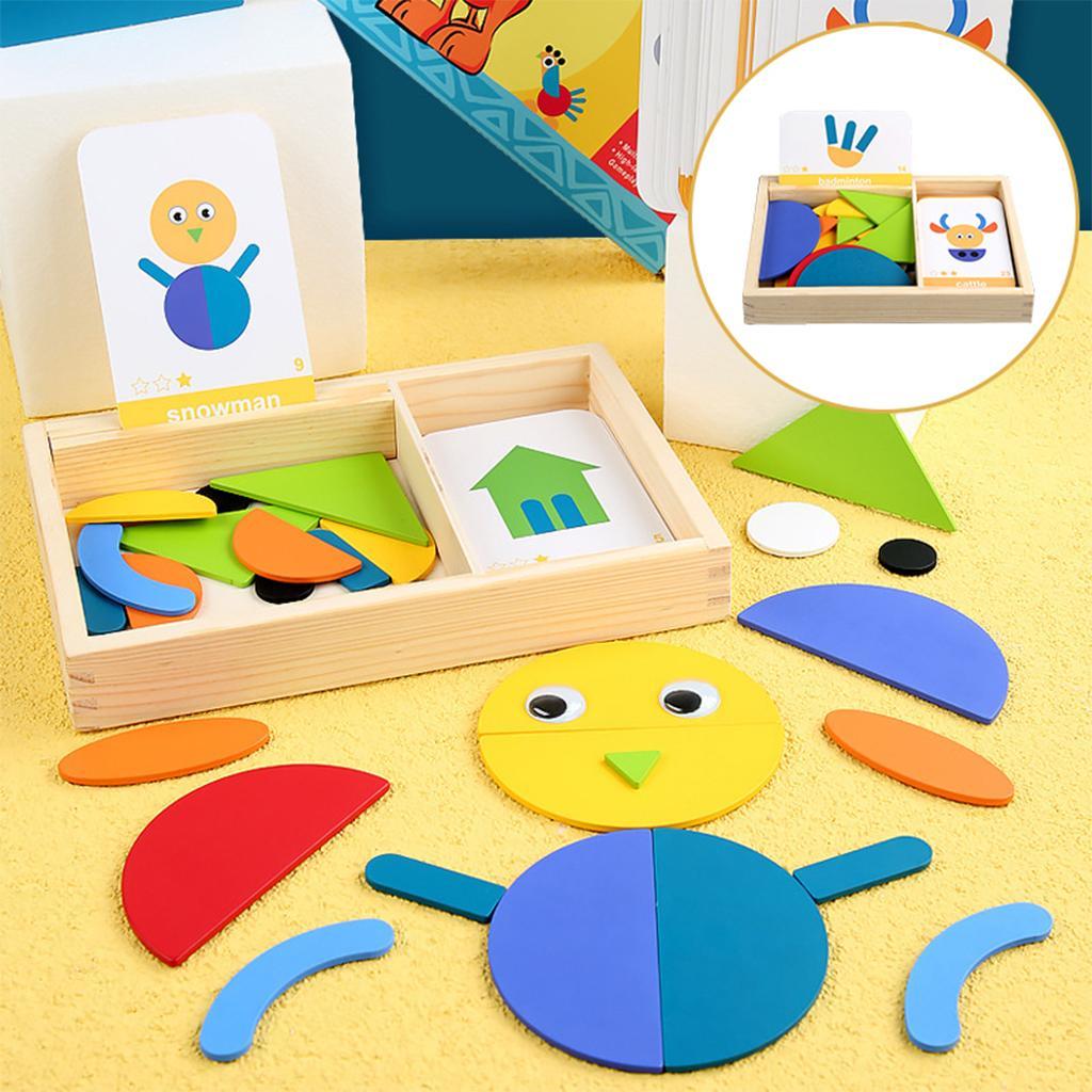 Wooden Jigsaw Puzzle Toy Games Montessori Educational Toys For Kids Gift