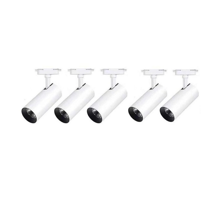 Bộ 5 Đèn Led ray rọi COB 20W trang trí shop