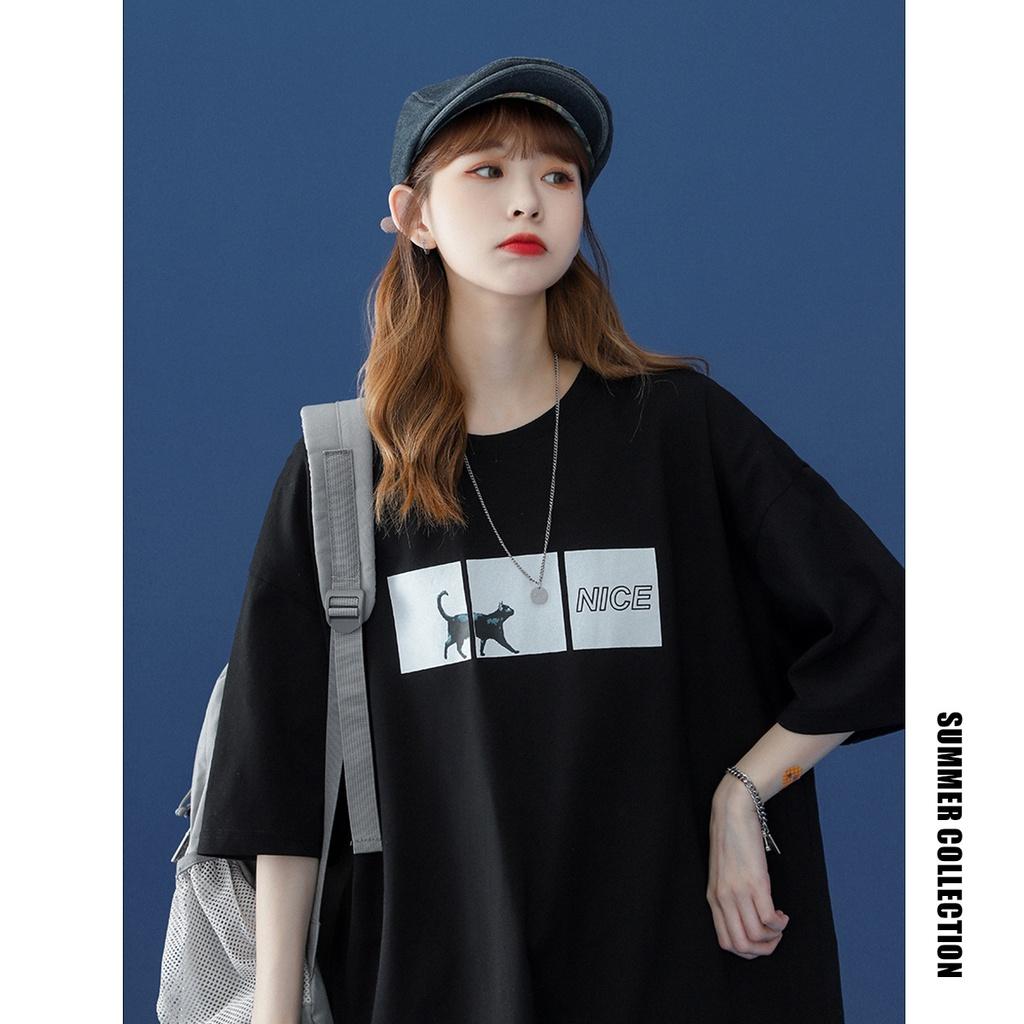 Áo thun tay lỡ form rộng dành cho các bạn nữ