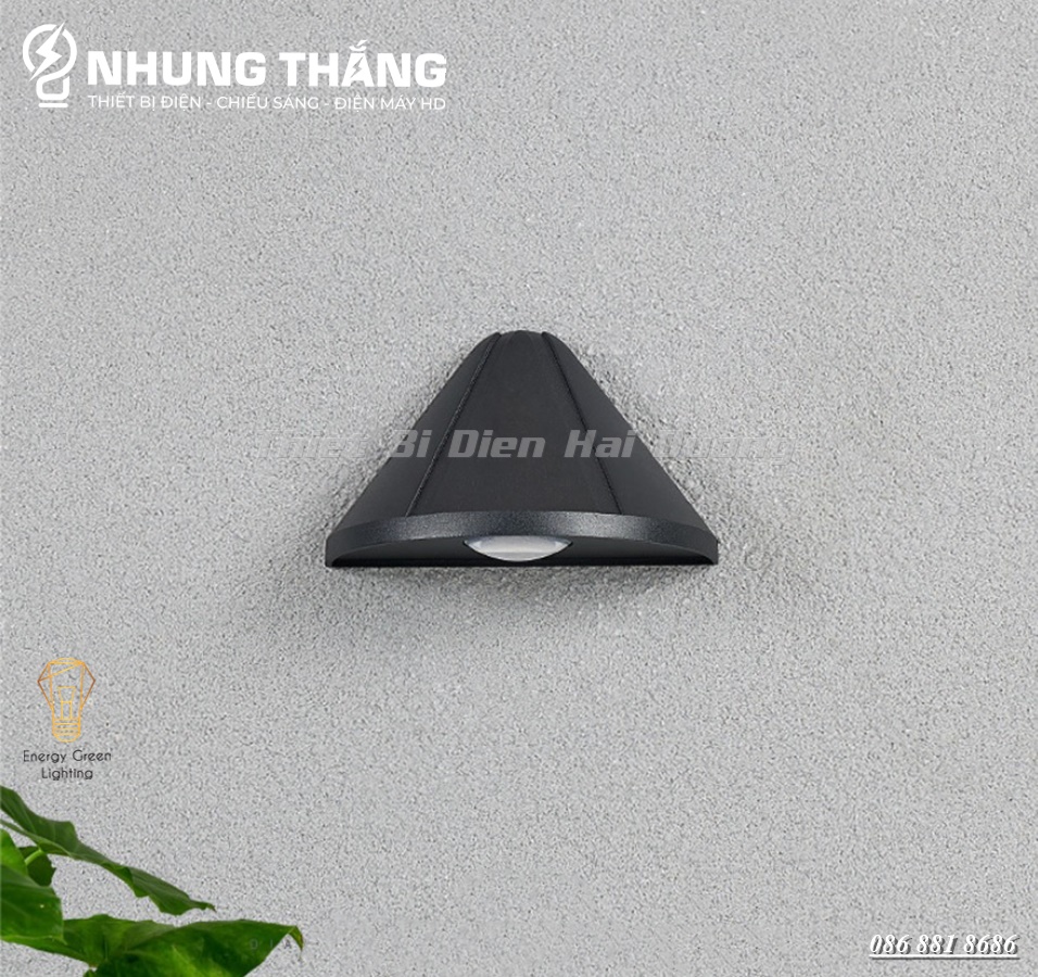 Đèn Tường Chiếu Biển Số Nhà - Rọi Tường DT-208 - Thân Nhôm - Ánh Sáng Vàng - Led Siêu Sáng 8w - Chống Nước - CÓ VIDEO