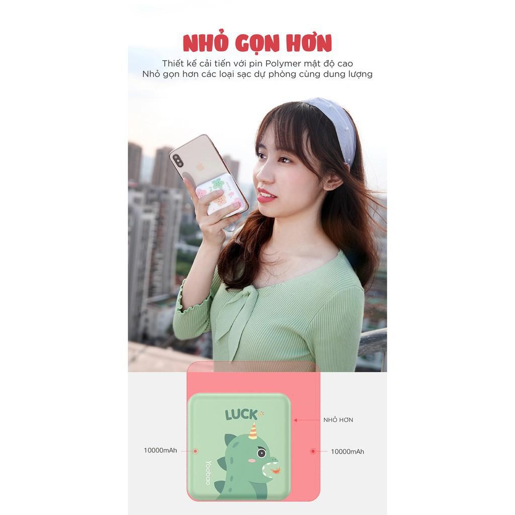 Pin sạc dự phòng Yoobao M4 mini 10000mAh Pin Li-Polymer 2 đầu vào 2 đầu ra cho điện thoại máy tính bảng.... - HÀNG NHẬP KHẨU