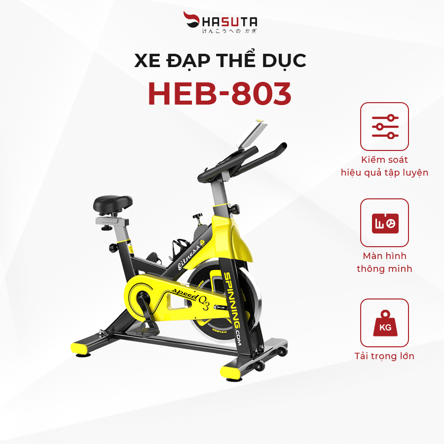 Xe đạp tập thể dục HASUTA HEB-803 - Hàng chính hãng