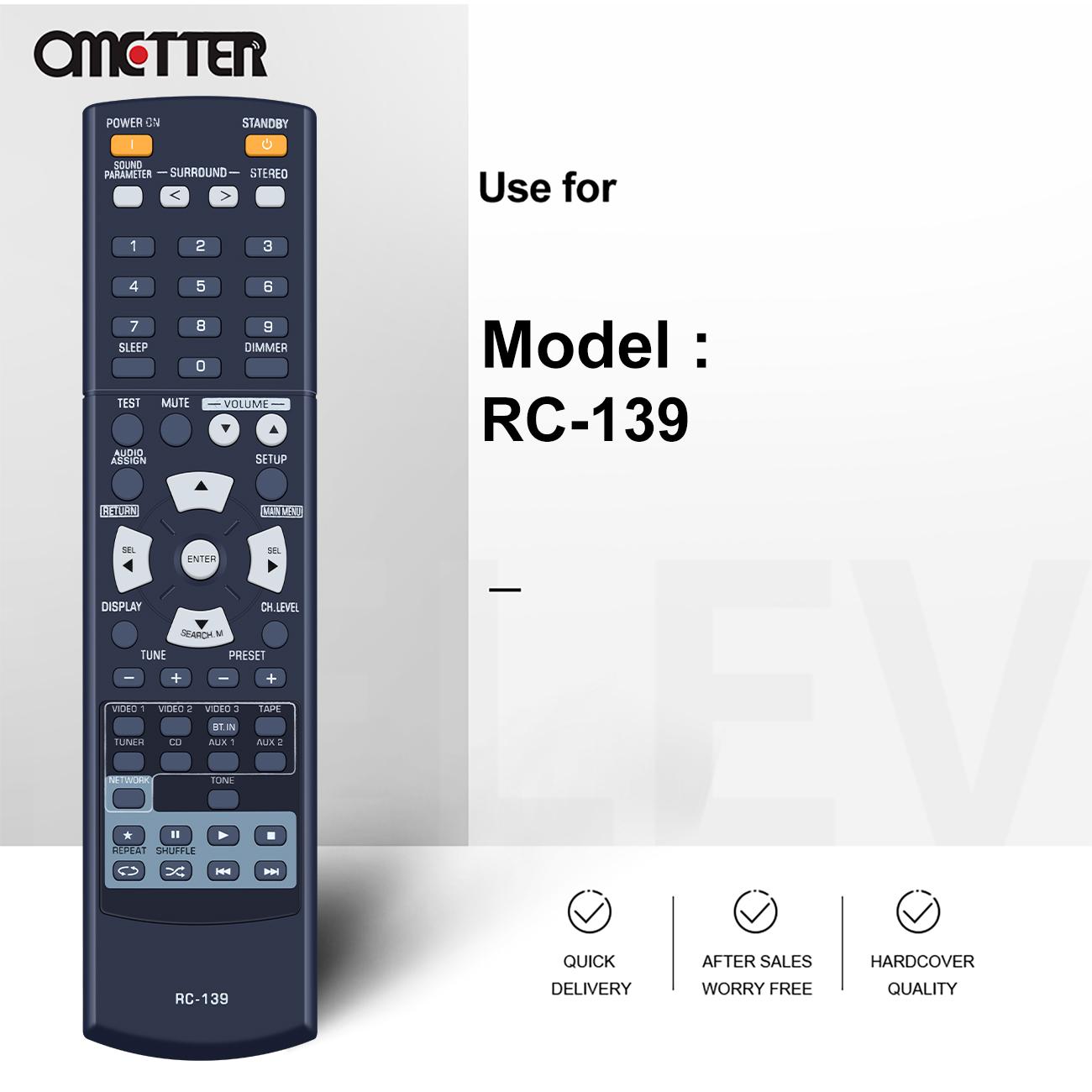 RC-139 RC-133 PRC-124 mới cho AV AV/Video điều khiển điều khiển từ xa RD-7503 RD606I RC-138 RC-133 RD-6505 RD-606I RD-6506