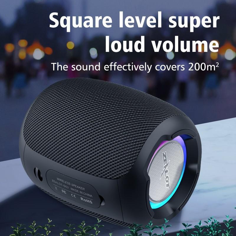 Loa Bluetooth Zealot S53 Chống Thấm Nước Âm Thanh HIFI Chất Lượng Cao