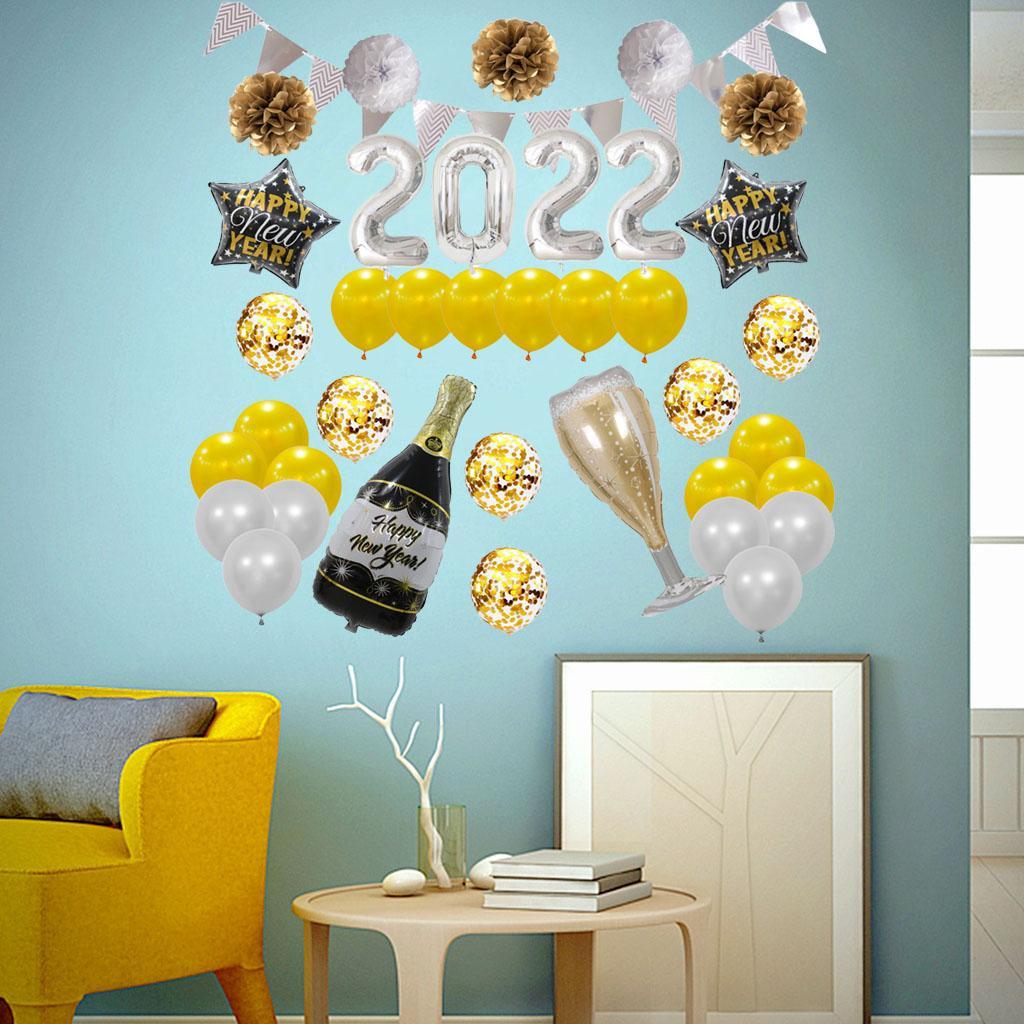 2 Set Merry Christmas Balloon Banner Kit Indoor Decoration
