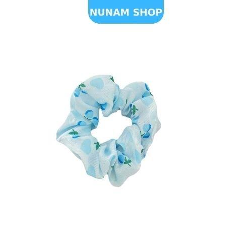 Cột tóc crunchies vải mềm họa tiết trái cây xinh xắn Nunam Shop