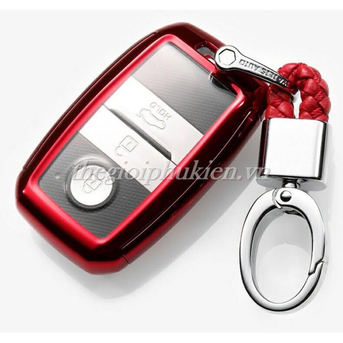 Ốp, bọc chìa khóa silicon màu tráng gương bảo vệ chìa khóa cho xe KIA Cerato, K3, Sedona,…kèm móc đeo INOX