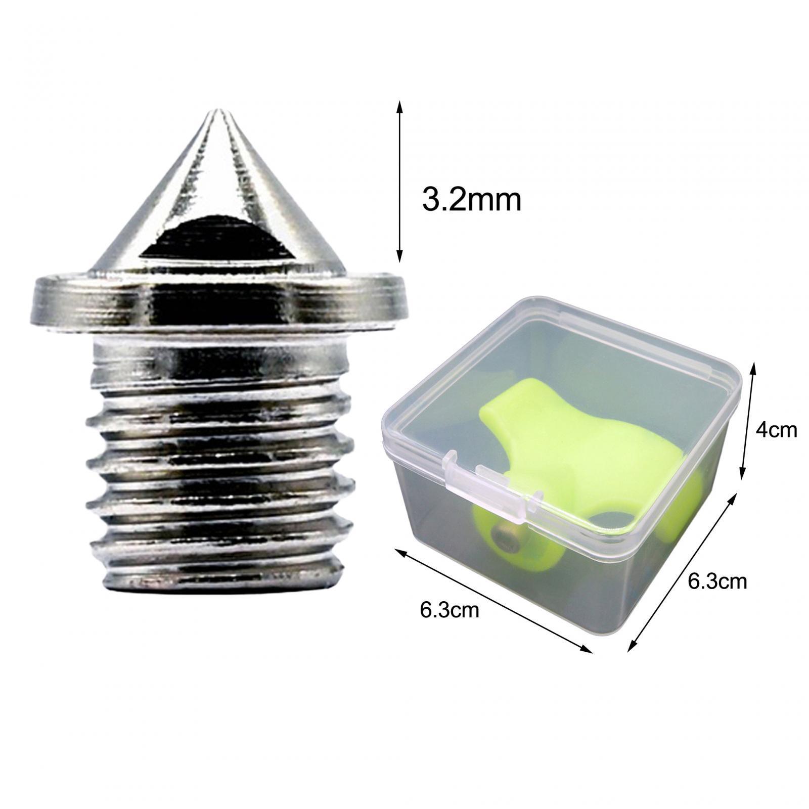 12x Track Spikes Replacement Portable Sprint Sports Field Sprinting Durable Running Sturdy Alloy Steel Spikes for Track Shoes