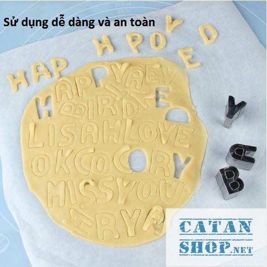 Set 26 Khuôn cắt bánh Cookie hình chữ, khuôn tạo hình bánh Cookie kiểu dáng đáng yêu, xinh xắn GD230-KhuonBanh-Chu