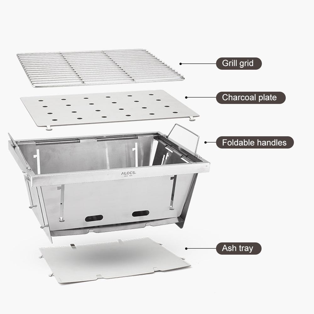 Vỉ Nướng Bbq Bằng Thép Không Gỉ Alocs